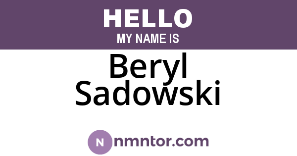 Beryl Sadowski