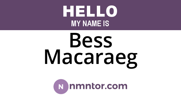 Bess Macaraeg