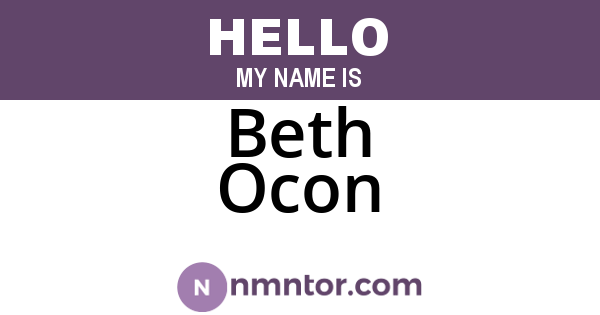 Beth Ocon