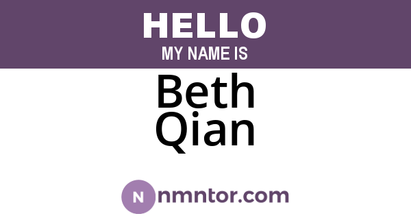Beth Qian