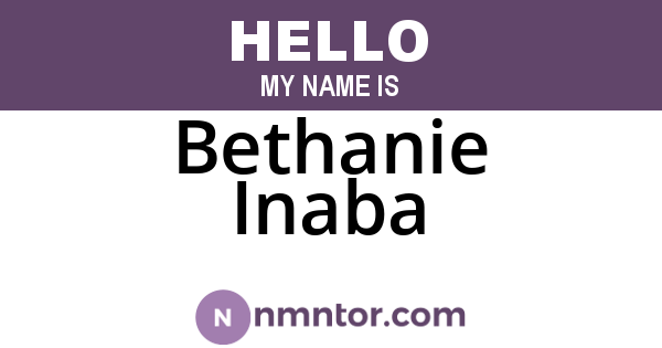 Bethanie Inaba