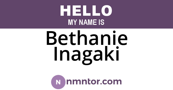 Bethanie Inagaki