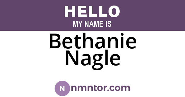 Bethanie Nagle