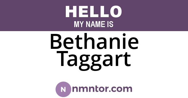 Bethanie Taggart