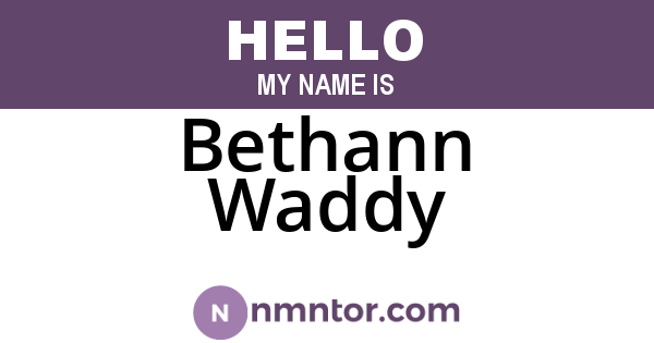 Bethann Waddy