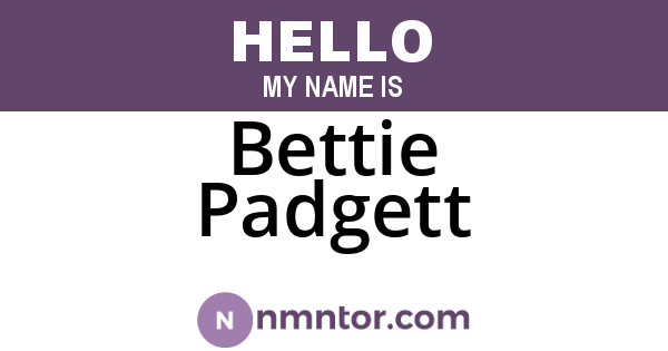 Bettie Padgett