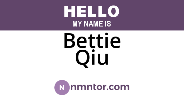 Bettie Qiu
