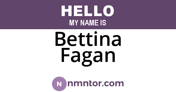 Bettina Fagan