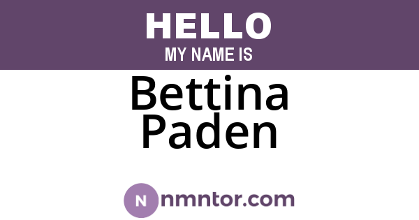 Bettina Paden