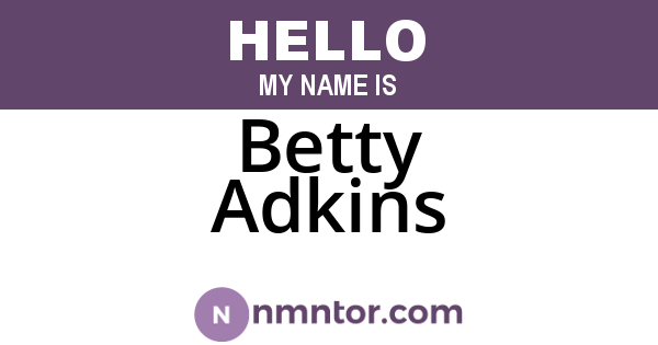 Betty Adkins