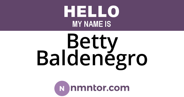 Betty Baldenegro