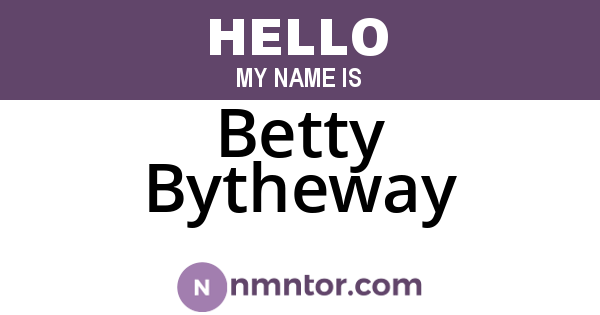 Betty Bytheway