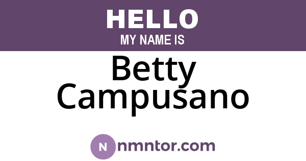 Betty Campusano