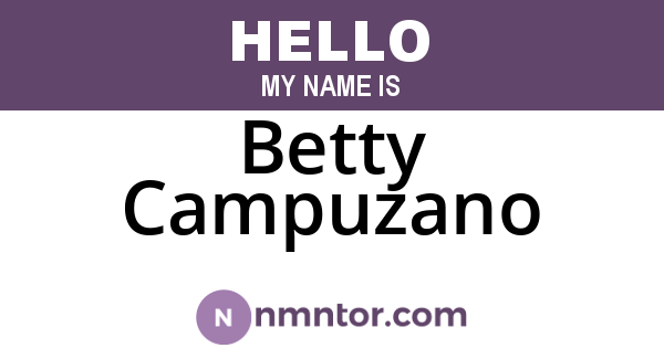 Betty Campuzano