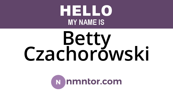 Betty Czachorowski