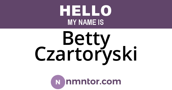 Betty Czartoryski