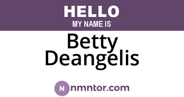 Betty Deangelis