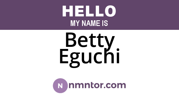 Betty Eguchi