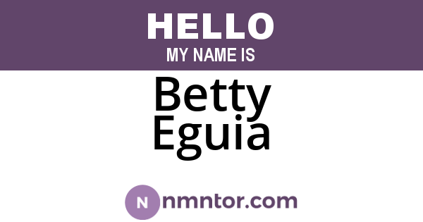 Betty Eguia