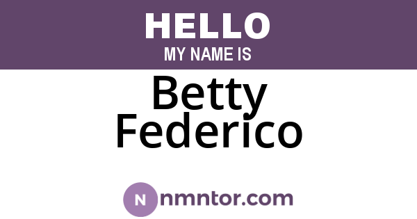 Betty Federico