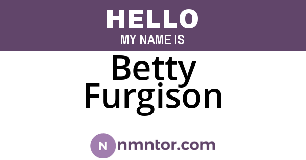 Betty Furgison