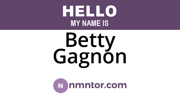 Betty Gagnon