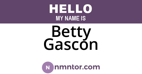 Betty Gascon