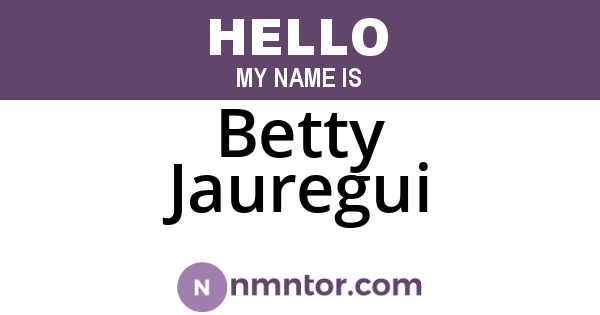 Betty Jauregui