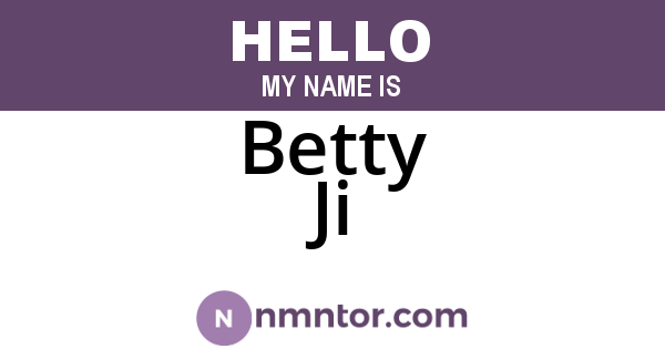 Betty Ji