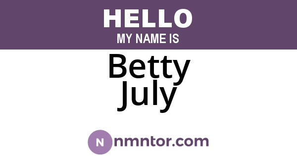 Betty July