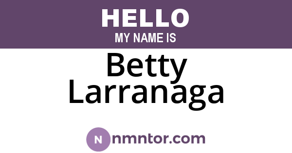 Betty Larranaga