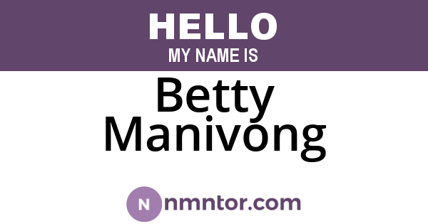 Betty Manivong