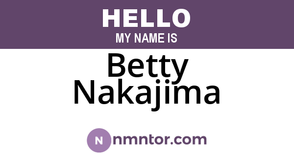 Betty Nakajima