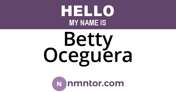 Betty Oceguera