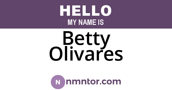 Betty Olivares