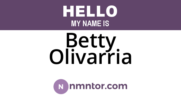 Betty Olivarria