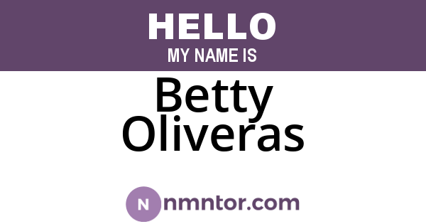 Betty Oliveras