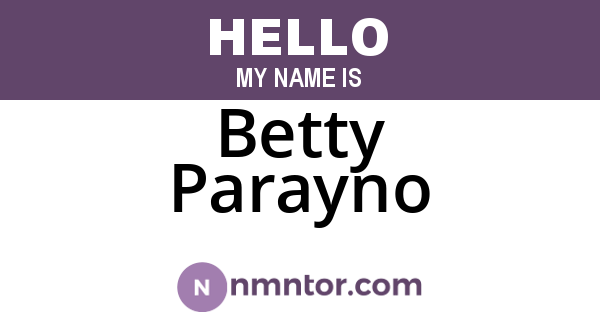Betty Parayno