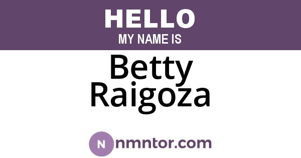 Betty Raigoza