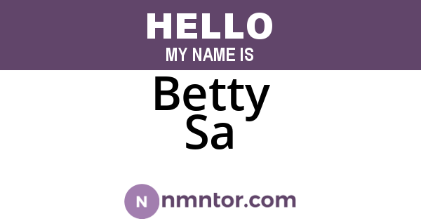Betty Sa