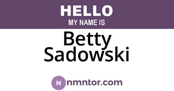 Betty Sadowski
