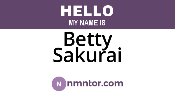 Betty Sakurai