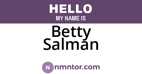 Betty Salman