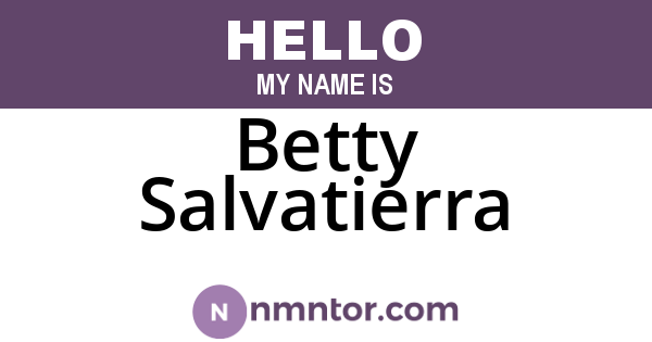 Betty Salvatierra