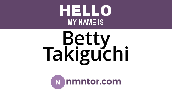 Betty Takiguchi