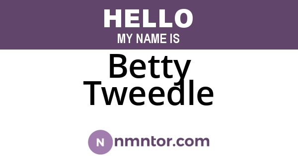 Betty Tweedle
