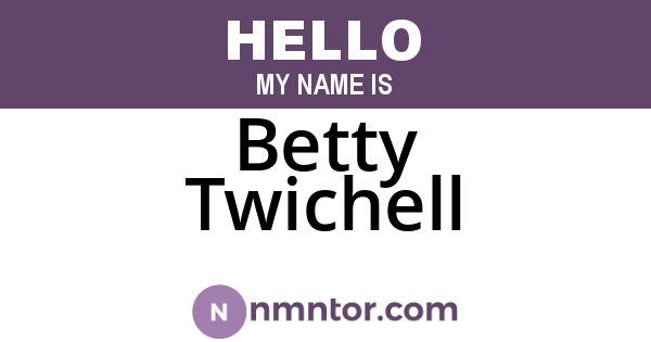 Betty Twichell