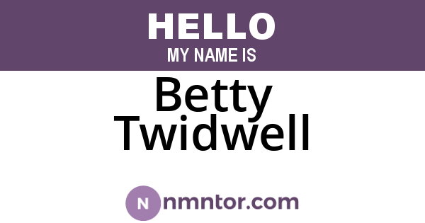 Betty Twidwell
