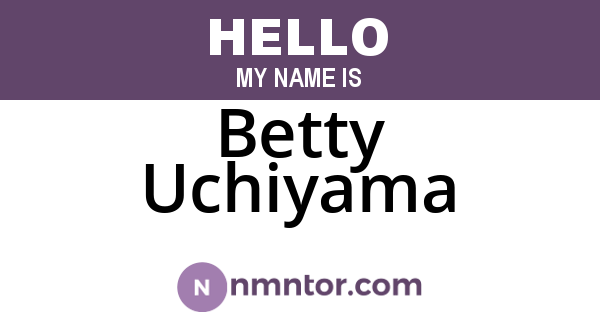 Betty Uchiyama