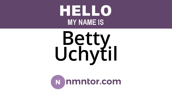 Betty Uchytil